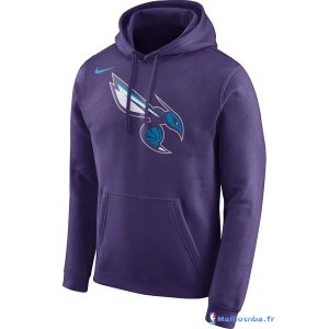 Sweat Capuche NBA Charlotte Hornets Purpura