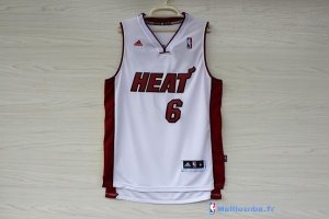 Maillot NBA Pas Cher Miami Heat King James 6 Blanc