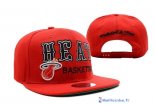 Bonnet NBA Miami Heat 2016 Rouge