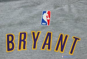 Maillot NBA Pas Cher Los Angeles Lakers Kobe Bryant 24 ML Gris