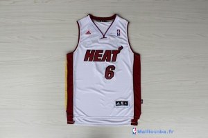 Maillot NBA Pas Cher Miami Heat King James 6 Blanc