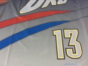 Maillot NBA Pas Cher Oklahoma City Thunder Paul George 13 Nike Gris Ville 2017/18