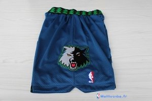 Pantalon NBA Pas Cher Minnesota Timberwolves Retro Bleu