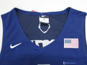 Maillot NBA Pas Cher USA 2016 Demar DeRozan 9 Bleu