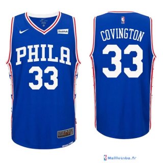 Maillot NBA Pas Cher Philadelphia Sixers Robert Covington 33 Bleu 2017/18