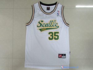 Maillot NBA Pas Cher Seattle Supersonics Kevin Durant 35 Retro Blanc