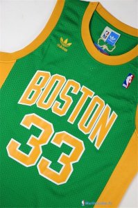 Maillot NBA Pas Cher Boston Celtics Larry Joe 33 Bird Vert Orange