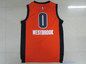 Maillot NBA Pas Cher Oklahoma City Thunder Russell Westbrook 0 Orange