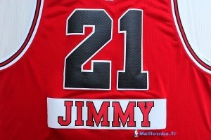 Maillot NBA Pas Cher Noël Chicago Bulls Jimmy 21 Rouge