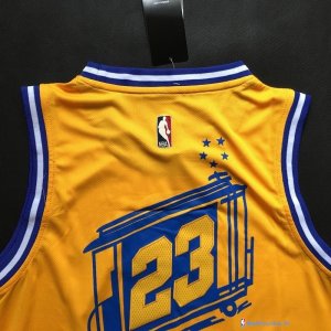 Maillot NBA Pas Cher Golden State Warriors Draymond Green 23 Jaune