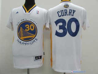 Maillot NBA Pas Cher Golden State Warriors Stephen Curry 30 Blanc MC