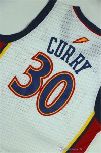 Maillot NBA Pas Cher Golden State Warriors Stephen Curry 30 Retro Blanc