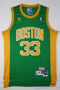 Maillot NBA Pas Cher Boston Celtics Larry Joe 33 Bird Vert Orange