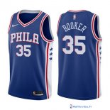 Maillot NBA Pas Cher Philadelphia Sixers Trevor Booker 35 Bleu Icon 2017/18