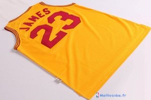 Maillot NBA Pas Cher Cleveland Cavaliers LeBron James 23 Retro Jaune