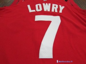 Maillot NBA Pas Cher Toronto Raptors Kyle Lowry 7 Rouge 2017/18