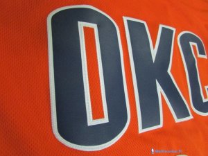 Maillot NBA Pas Cher Oklahoma City Thunder Russell Westbrook 0 Orange