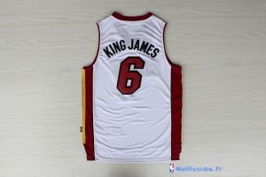 Maillot NBA Pas Cher Miami Heat King James 6 Blanc