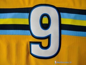 Maillot NBA Pas Cher Denver Nuggets Andre Iguodala 9 Jaune