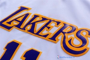 Maillot NBA Pas Cher Los Angeles Lakers Yi 11 Blanc