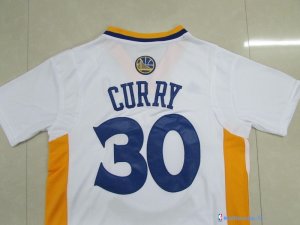 Maillot NBA Pas Cher Golden State Warriors Stephen Curry 30 Blanc MC