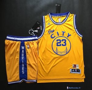 Maillot NBA Pas Cher Golden State Warriors Draymond Green 23 Jaune