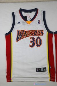 Maillot NBA Pas Cher Golden State Warriors Stephen Curry 30 Retro Blanc