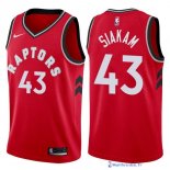 Maillot NBA Pas Cher Toronto Raptors Pascal Siakam 43 Rouge Icon 2017/18