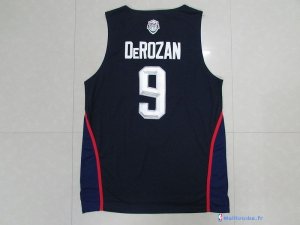 Maillot NBA Pas Cher USA 2016 Demar DeRozan 9 Bleu