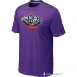 T-Shirt NBA Pas Cher New Orleans Pelicans Pourpre