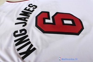 Maillot NBA Pas Cher Miami Heat King James 6 Blanc