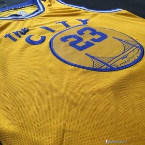 Maillot NBA Pas Cher Golden State Warriors Draymond Green 23 Jaune