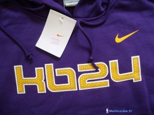 Survetement NBA Pas Cher Los Angeles Lakers 2016 Kobe Bryant 24 Pourpre