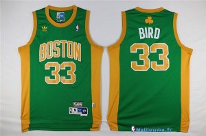 Maillot NBA Pas Cher Boston Celtics Larry Joe 33 Bird Vert Orange