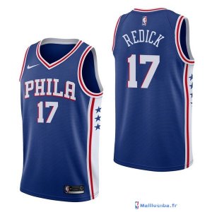 Maillot NBA Pas Cher Philadelphia Sixers JJ Redick 17 Bleu Icon 2017/18