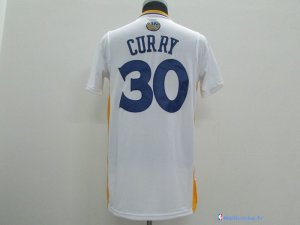 Maillot NBA Pas Cher Golden State Warriors Stephen Curry 30 Blanc MC