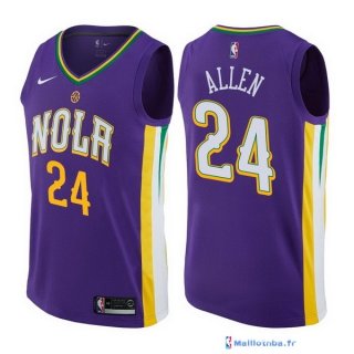 Maillot NBA Pas Cher New Orleans Pelicans Tony Allen 24 Nike Purpura Ville 2017/18