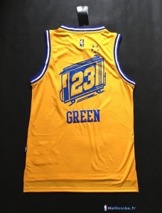 Maillot NBA Pas Cher Golden State Warriors Draymond Green 23 Jaune