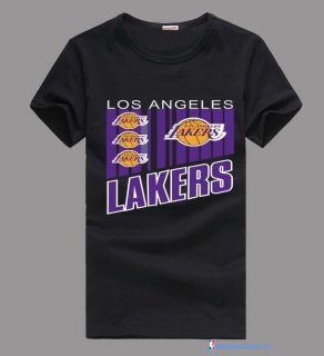 T-Shirt NBA Pas Cher Los Angeles Lakers Noir 2