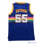 Maillot NBA Pas Cher Denver Nuggets Dikembe Mutombo 55 Bleu