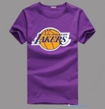 T-Shirt NBA Pas Cher Los Angeles Lakers Pourpre 3