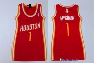 Maillot NBA Pas Cher Houston Rockets Femme Tracy McGrady 1 Rouge