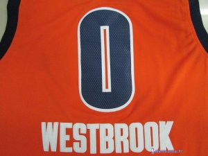 Maillot NBA Pas Cher Oklahoma City Thunder Russell Westbrook 0 Orange