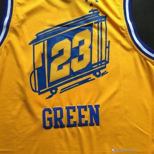 Maillot NBA Pas Cher Golden State Warriors Draymond Green 23 Jaune