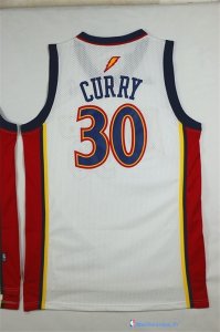 Maillot NBA Pas Cher Golden State Warriors Stephen Curry 30 Retro Blanc