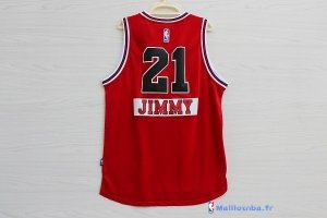 Maillot NBA Pas Cher Noël Chicago Bulls Jimmy 21 Rouge