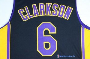 Maillot NBA Pas Cher Los Angeles Lakers Jordan Clarkson 6 Noir