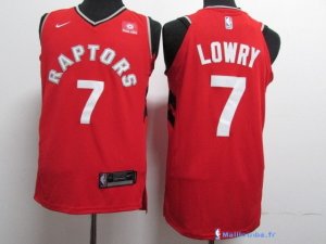 Maillot NBA Pas Cher Toronto Raptors Kyle Lowry 7 Rouge 2017/18