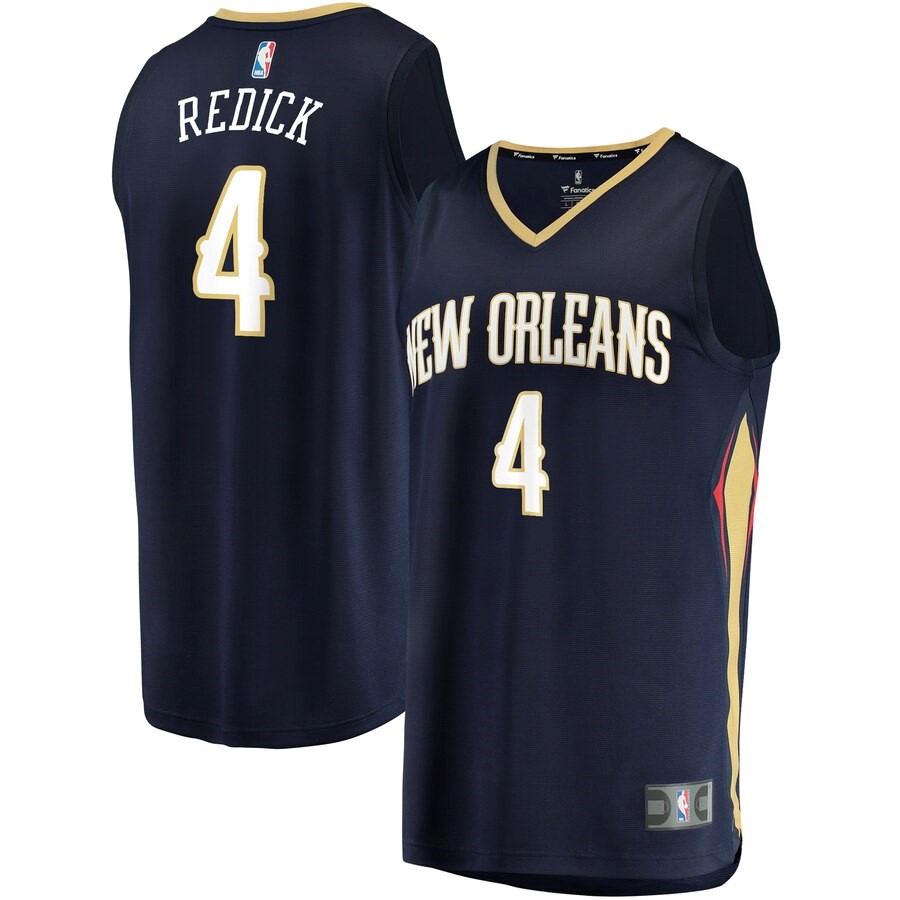 New Orleans Pelicans JJ Redick Fanatics Branded Navy Fast Break Player ...
