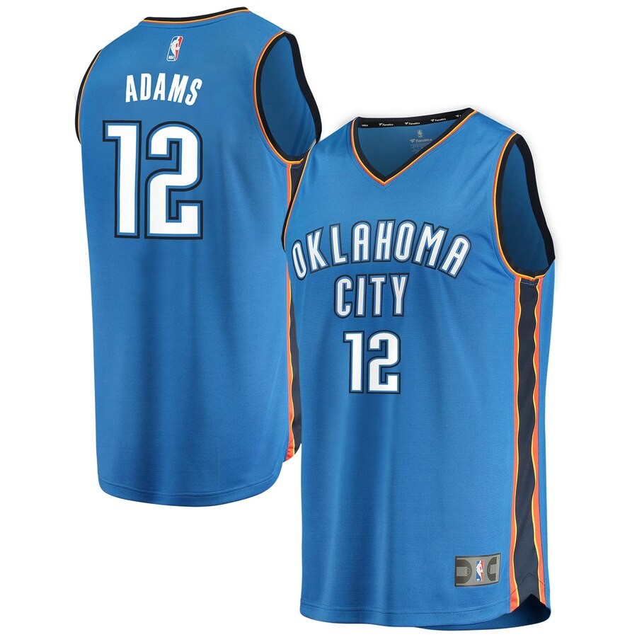 Oklahoma City Thunder Steven Adams Fanatics Branded Blue Fast Break ...